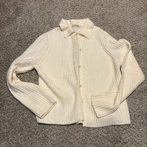 Abercrombie & Fitch Cream Button Down Shirt